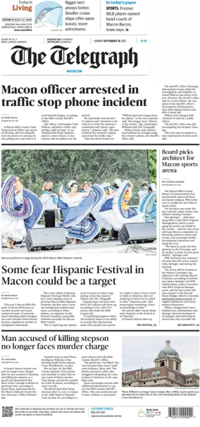 Cover of The Telegraph (Macon) (Sunday)