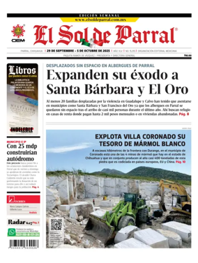 Cover of El Sol de Parral