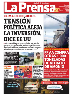 Cover of Diario La Prensa