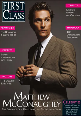 Cover of FIRST CLASS MAGAZINE INTERNATIONAL (ENGLISH)
