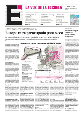 Cover of La Voz de Galicia (Ferrol) - La Voz de la Escuela