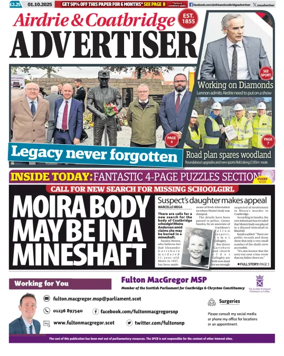 Cover of Airdrie & Coatbridge Advertiser