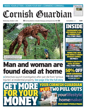 Cover of Cornish Guardian (Newquay & the North Coast)