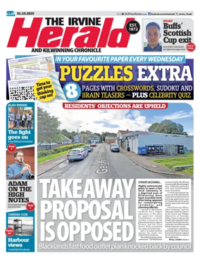 Cover of The Irvine Herald and Kilwinning Chronicle