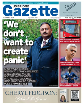 Cover of Uxbridge Gazette