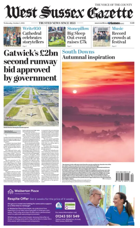 Cover of West Sussex Gazette