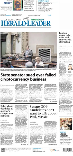 Cover of Lexington Herald-Leader
