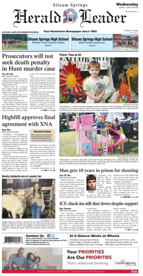 Cover of Siloam Springs Herald Leader