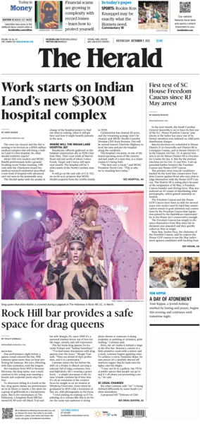 Cover of The Herald (Rock Hill)