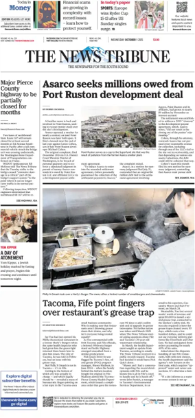 Cover of The News Tribune