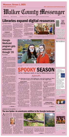 Cover of Walker County Messenger