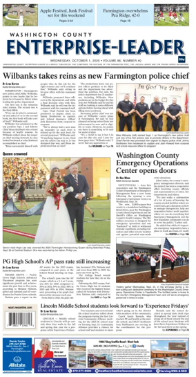Cover of Washington County Enterprise-Leader