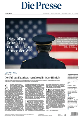 Cover of Die Presse