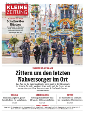 Cover of Kleine Zeitung Steiermark