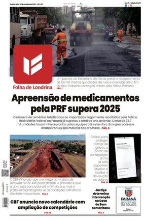Cover of Folha de Londrina