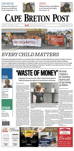 Cover of Cape Breton Post