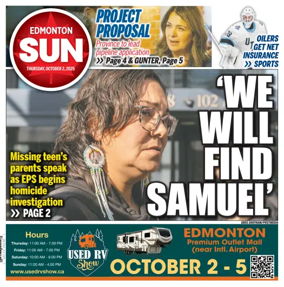 Cover of Edmonton Sun