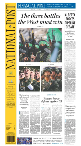 Cover of National Post - (National Edition)