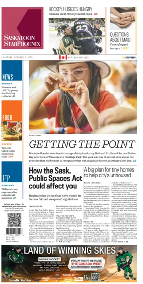 Cover of Saskatoon StarPhoenix