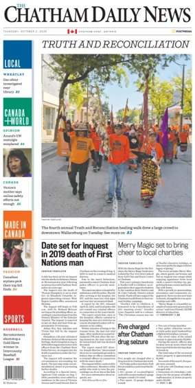 Cover of The Chatham Daily News