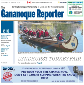 Cover of The Gananoque Reporter