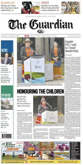 Cover of The Guardian (Charlottetown)
