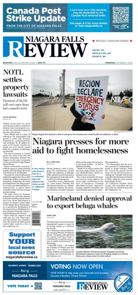 Cover of The Niagara Falls Review