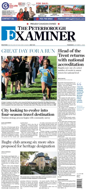 Cover of The Peterborough Examiner