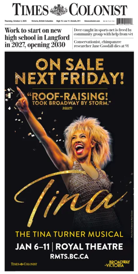 Cover of Times Colonist