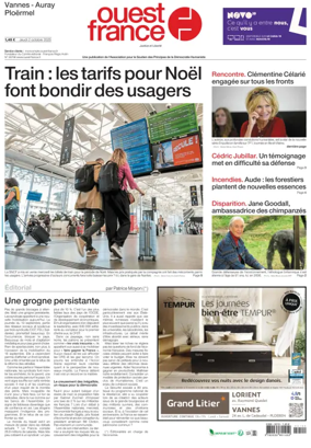 Cover of Ouest France (Auray)