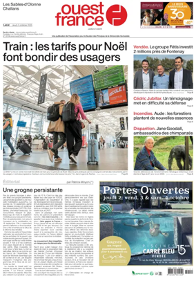 Cover of Ouest France (Challans / Saint-Gilles-Croix-de-Vie)