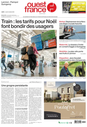 Cover of Ouest France (Lannion)