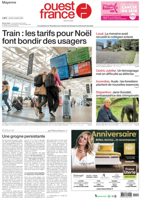Cover of Ouest France (Laval)
