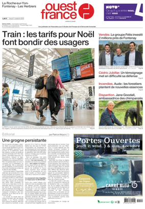 Cover of Ouest France (Les Herbiers / Montaigu)