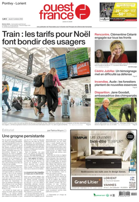 Cover of Ouest France (Lorient)