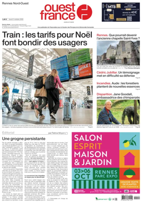 Cover of Ouest France (Rennes Nord)
