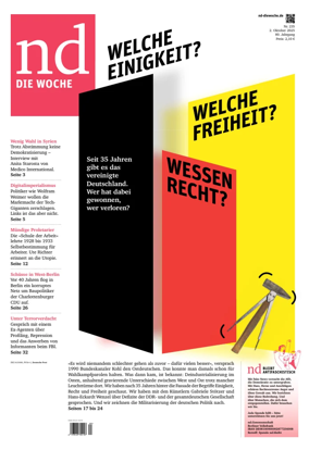 Cover of Neues Deutschland