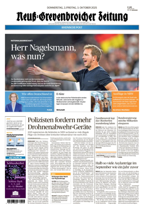 Cover of Neuss-Grevenbroicher Zeitung Neuss
