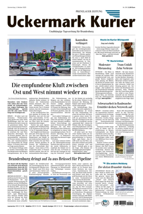 Cover of Prenzlauer Zeitung