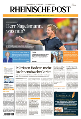 Cover of Rheinische Post Duesseldorf Meerbusch