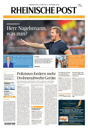 Cover of Rheinische Post – Düsseldorf Mitte/West/Ost/Nord/Süd