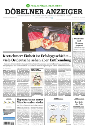 Cover of Sächsische Zeitung (Döbeln)