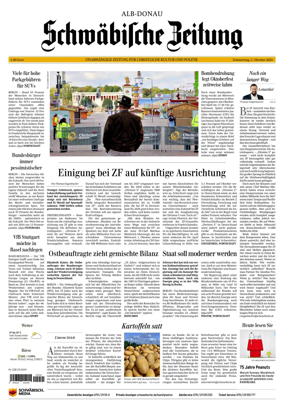 Cover of Schwaebische Zeitung (Alb-Donau)