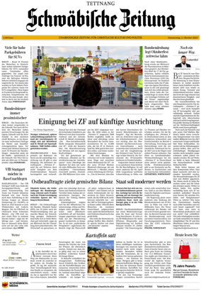 Cover of Schwaebische Zeitung (Tettnang)