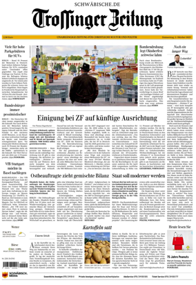 Cover of Trossinger Zeitung