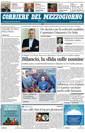 Cover of Corriere del Mezzogiorno (Puglia)