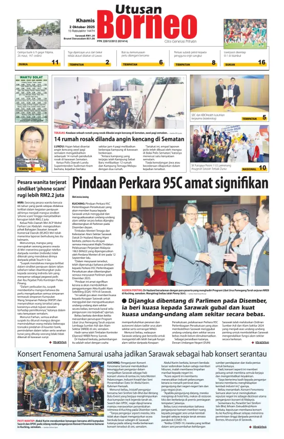 Cover of Utusan Borneo (Sarawak)