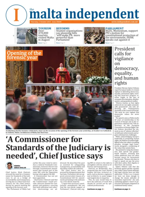 Cover of Malta Independent