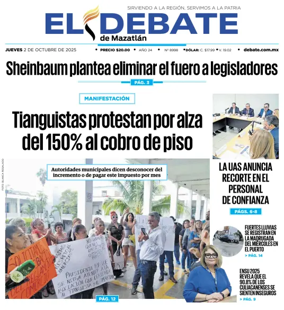 Cover of El Debate de Mazatlan