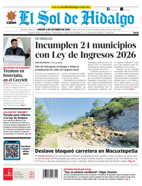 Cover of El Sol de Hidalgo